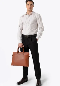 Torba na laptopa 16” z imitacji skóry jasny brąz>WITTCHEN Hot