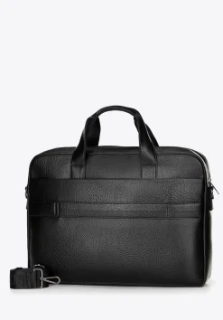 Torba na laptopa 17" z imitacji skóry czarna><noscript><img width=