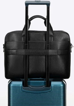 Torba na laptopa 17" z imitacji skóry czarna><noscript><img width=