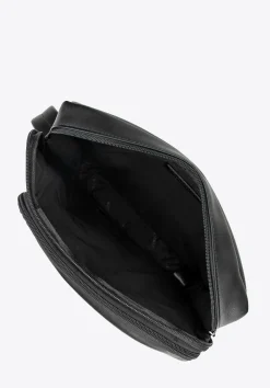 Torba na laptopa 16" z imitacji skóry z bocznym suwakiem czarna><noscript><img width=