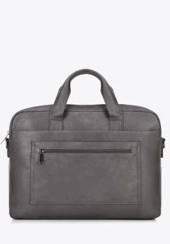 Torba na laptopa 17" z imitacji skóry szara>WITTCHEN Online
