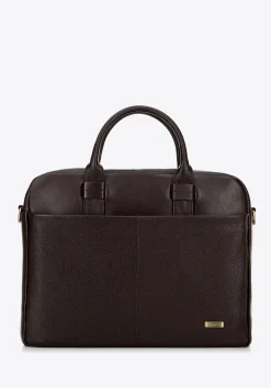 Torba na laptopa 16" ze skóry ciemny brąz>WITTCHEN Discount