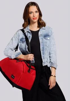 Torba podróżna basic mała czerwono-czarna><noscript><img width=