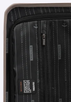 Walizka kabinowa z polikarbonu z kieszenią na laptopa 15" szampańska><noscript><img data-lazyloaded=
