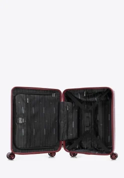 Walizka kabinowa z polikarbonu z kieszenią na laptopa 15"><noscript><img data-lazyloaded=